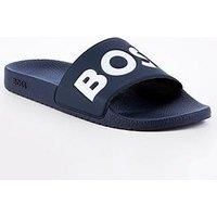 Boss Aryeh Contrast Logo Sliders - Navy/White