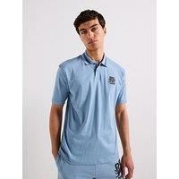Hugo Xrb Dodac Reflective Logo Polo Shirt - Blue
