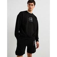 HUGO Dahrain_Rb 01 Sweatshirt M, black, M
