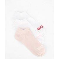 Boss 3 Pack Logo Ankle Sock - Light/Pastel Pink