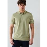 Hugo Donos222 Regular Fit Left Chest Logo Polo Shirt - Open Green