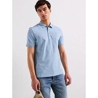 Hugo Donos222 Regular Fit Left Chest Logo Polo Shirt - Blue