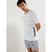 Hugo Relaxed Fit Crew Neck Swim T-Shirt- White