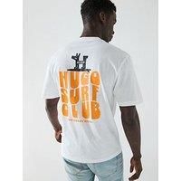 Hugo Blue Nodiwop Surf Club Back Print T-Shirt - White