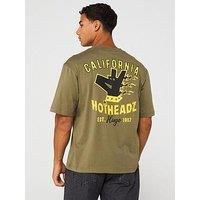 Hugo Blue Nagulop Dog Back Graphic Relaxed Fit T-Shirt - Green