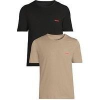 HUGO Men's 3 Pack Lounge Crew T-Shirts, Multicoloured