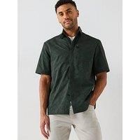 Boss B-Bechno Short Sleeve Regular Fit Shirt - Green