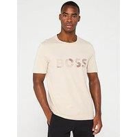 Boss Logo T-Shirt - Light Beige