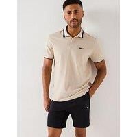 BOSS Mens Paddy AP Heritage Paddy Active Polo Shirt with Contrast Stripes
