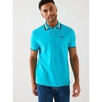 Boss Paddy Ap Heritage Polo Shirt - Light Blue