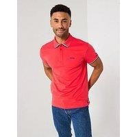 Boss Paddy Lux Heritage Polo Shirt- Red