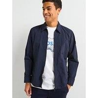 Boss Leejay 1M Technical Over Shirt-Dark Blue