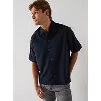 Boss Lapoully Relaxed Fit Shirt- Dark Blue