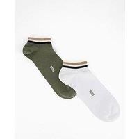 Boss 2 Pack Uni Stripe Crew Socks - Assorted