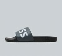 Boss Aryeh Contrast Logo Sliders -Grey/White - Medium Grey