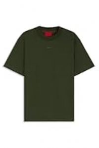 HUGO Mens Dapolino Relaxed-fit T-Shirt in Cotton with Logo Print