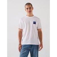HUGO Men's Dapusi Chest Logo T-Shirt, White