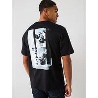 Boss Section Relaxed Fit Back Print T-Shirt - Black