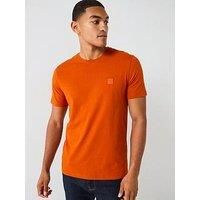 BOSS Mens Regular Fit Tales T-Shirt Short Sleeve Lifestyle Orange M