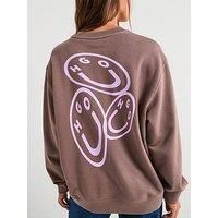 HUGO 50545052 Oversized Blue Sweatshirt S