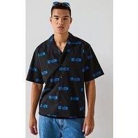 Hugo Blue Eligino Relaxed Fit Shirt - Black