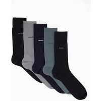 Boss Boss Bodywear 5 Pack Logo Crew Socks - Multi