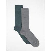 Boss Bodywear 2 Pack Bamboo Crew Socks - Grey