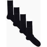 Boss Bodywear 4 Pack Iconic Tonal Crew Sock Gift Set - Black