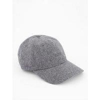 Boss Derrel Tonal Logo Wool Baseball Cap - Grey - One Colour