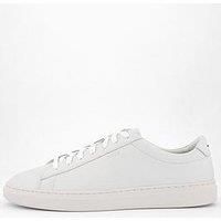 Boss Kieran Tennis Leather Trainers - White