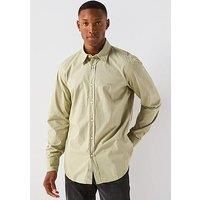 Boss Relegant 6 M Regular Fit Logo Poplin Shirt - Green
