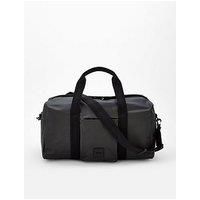 Boss Oryo Rubberised Nylon Logo Holdall Bag - Black