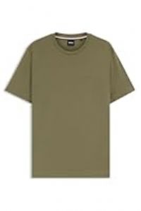 BOSS Mens Thompson 01 Cotton-Jersey Logo T-Shirt in a Regular fit