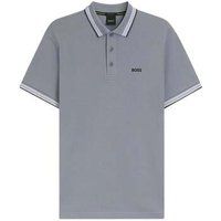 BOSS  Paddy PiquÃ© Polo Shirt Grey  men's Polo shirt in Grey