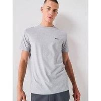 BOSS Mens Tee Stretch-Cotton T-Shirt with Contrast Logo