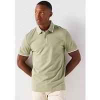 BOSS Slim Fit Passertip Polo Shirt Open Green