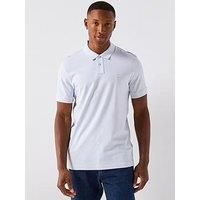 Boss Boss Passenger Slim Fit Tonal Patch Logo Polo Shirt - Grey