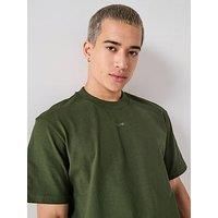 Hugo Dapolino Centre Logo Relaxed Fit T-Shirt - Khaki