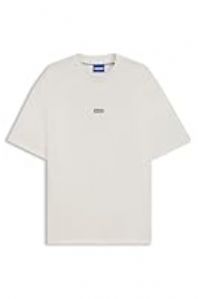 HUGO Mens Nalono Logo-Print T-Shirt in Cotton Jersey