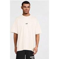 HUGO Mens Nalono Logo-Print T-Shirt in Cotton Jersey