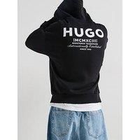 Hugo Blue Nardimez International Loose Zip Through Hoodie - Black