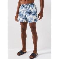 Boss Boss Piranha Floral Print Swimshort - Light Blue
