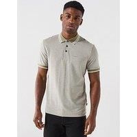 Boss Regular Fit Tipped Collar Polo Shirt - Green