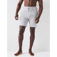 Boss Ribbed Loungewear Shorts - Grey