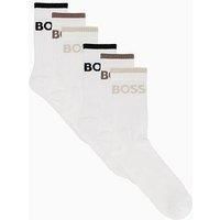Boss 6 Pack Crew Sports Socks - White
