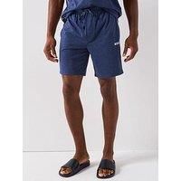 Boss Rise Tape Logo Loungewear Shorts - Navy