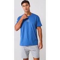 Hugo Bodywear Laze Relaxed Fit Loungewear T-Shirt - Blue