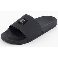 Hugo Timein Stacked Logo Slider - Black