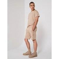 HUGO Liam 10271462 01 Sweat Shorts S Light Beige