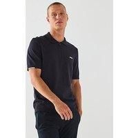 BOSS Mens K Ever-X PS Zip-Neck Knit Polo Sweater in Cotton